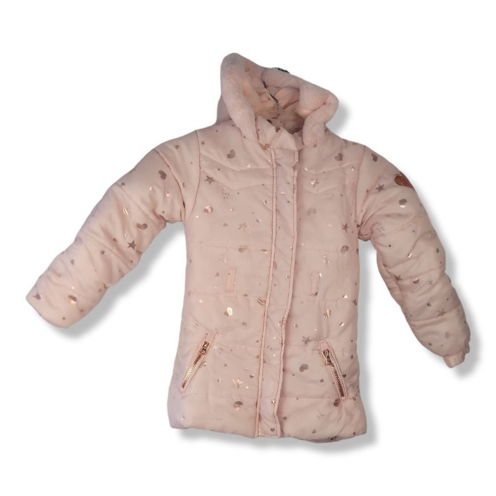 Betsy Johnson xoxo Girl's Pink Puffer jacket. Size 6